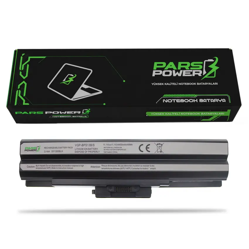 Sony Vaio VGN-AW21M, VGN-AW21S Notebook Batarya - Pil (Pars Power)