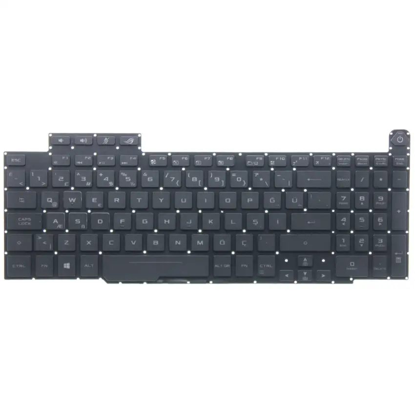 Asus ROG 0KN1-4L2TU11 REV:R1.0 TR Klavye Işıklı (Siyah TR)