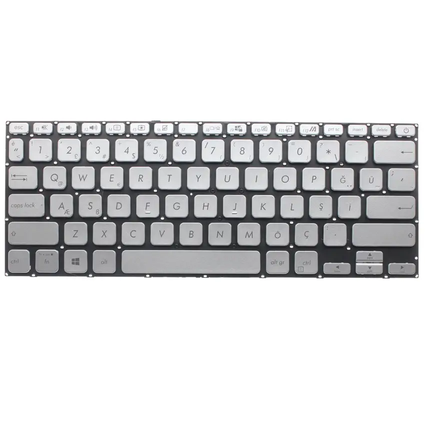 Asus VivoBook 14 X409UJ, X409UB, X409UA Klavye (Gümüş TR)