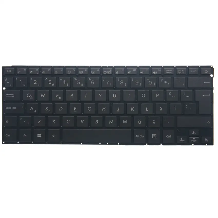 Asus ZenBook UX303LN, UX303UB, UX303LA Klavye Işıklı (Siyah TR)