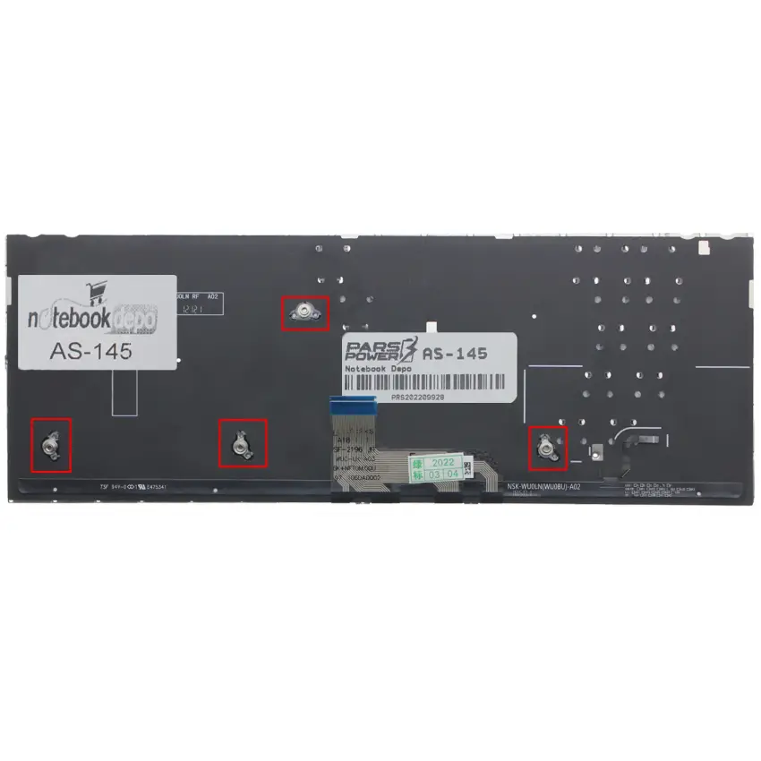 Asus ZenBook 13 UX333, UX333F Klavye Işıklı (Gümüş TR)