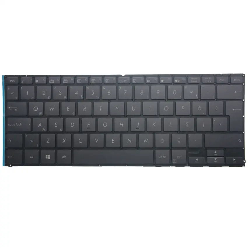 Asus ZenBook UX370UA Serisi  Klavye Işıklı (Siyah TR)