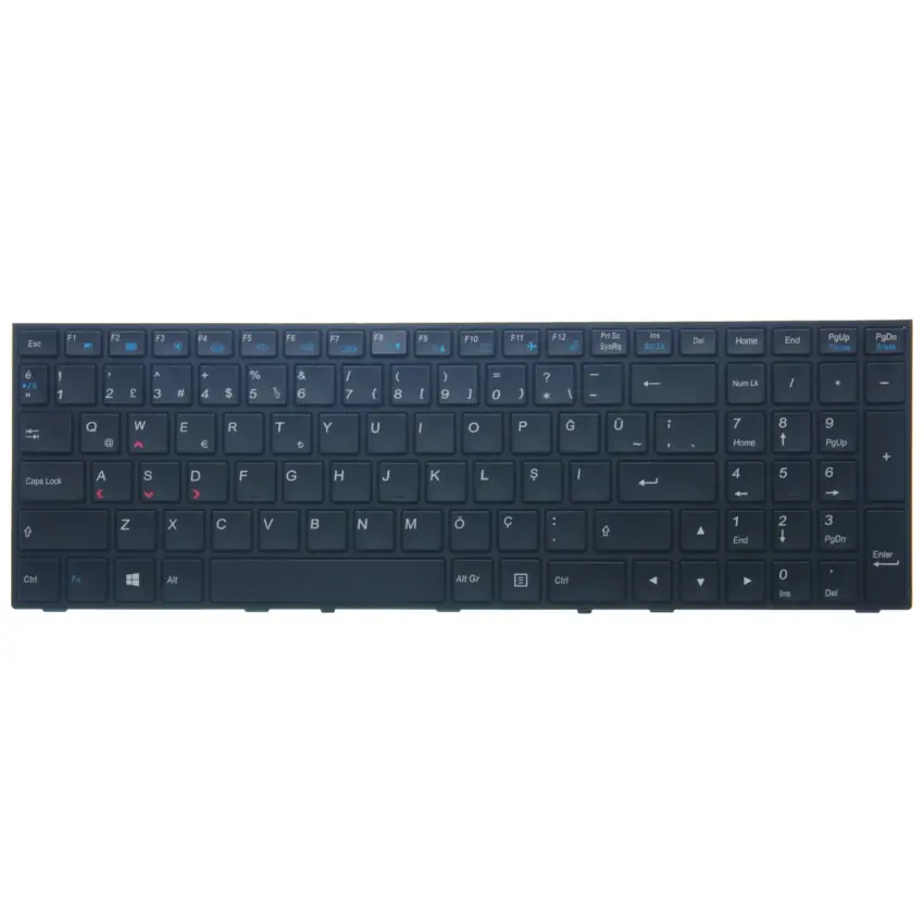 Victor VIC-G7022AUyumlu Notebook Klavye Işıklı (Siyah TR)