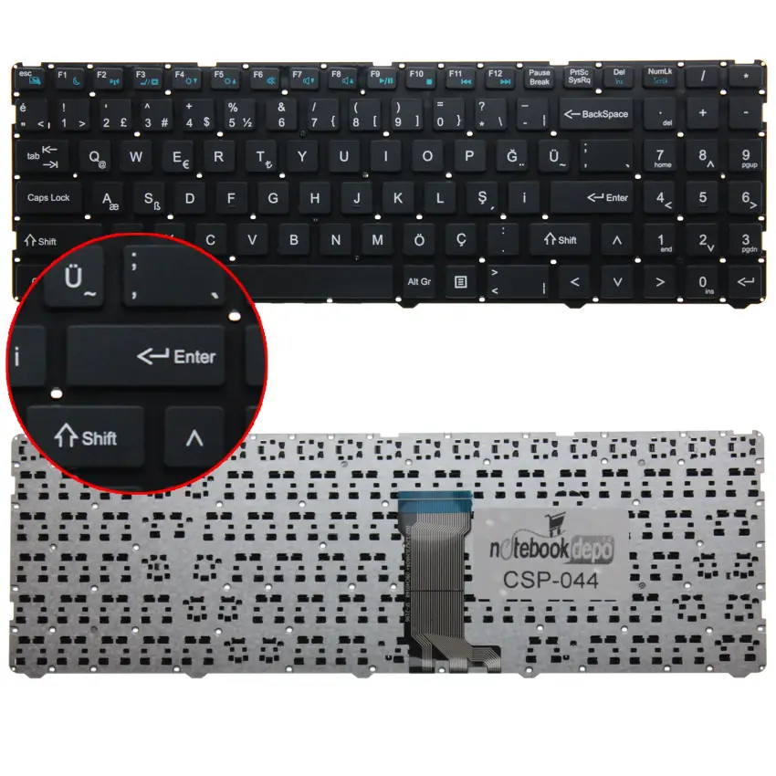 Casper Nirvana C650.8250-8T40T-S Klavye (Siyah TR)