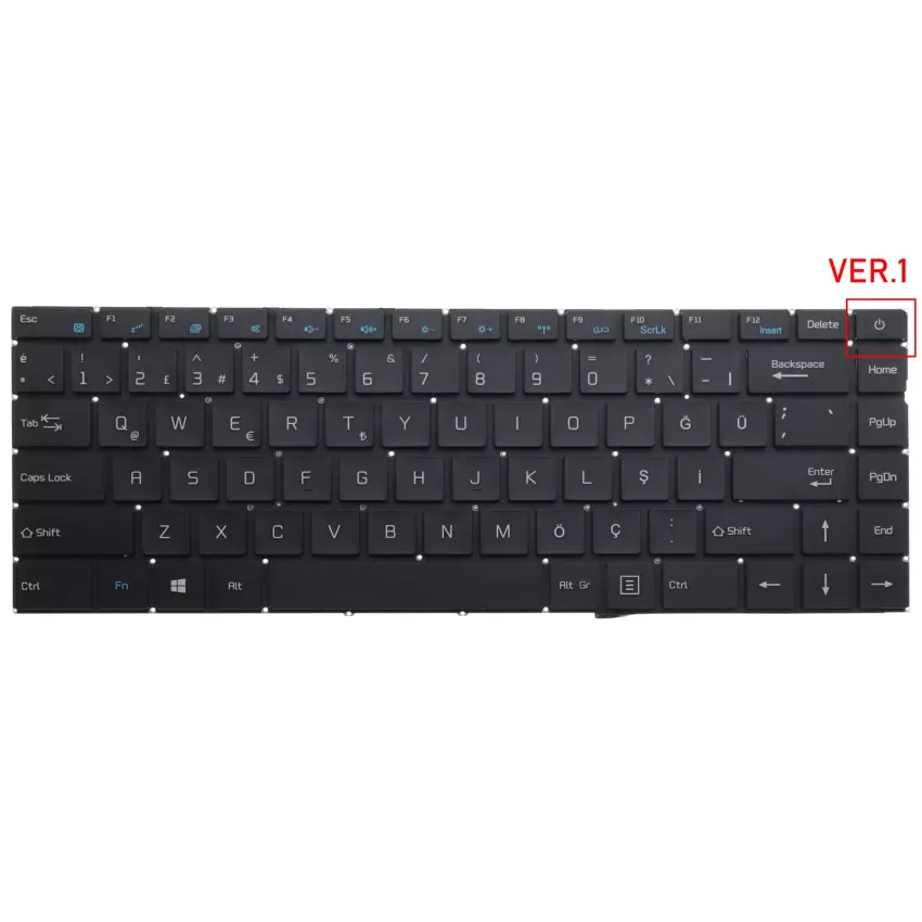Casper Nirvana C350.5005-4U00X-F Klavye (Siyah TR)