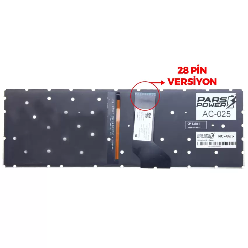 Acer Nitro 5 AN515-52-56CL Klavye Işıklı (Siyah TR)