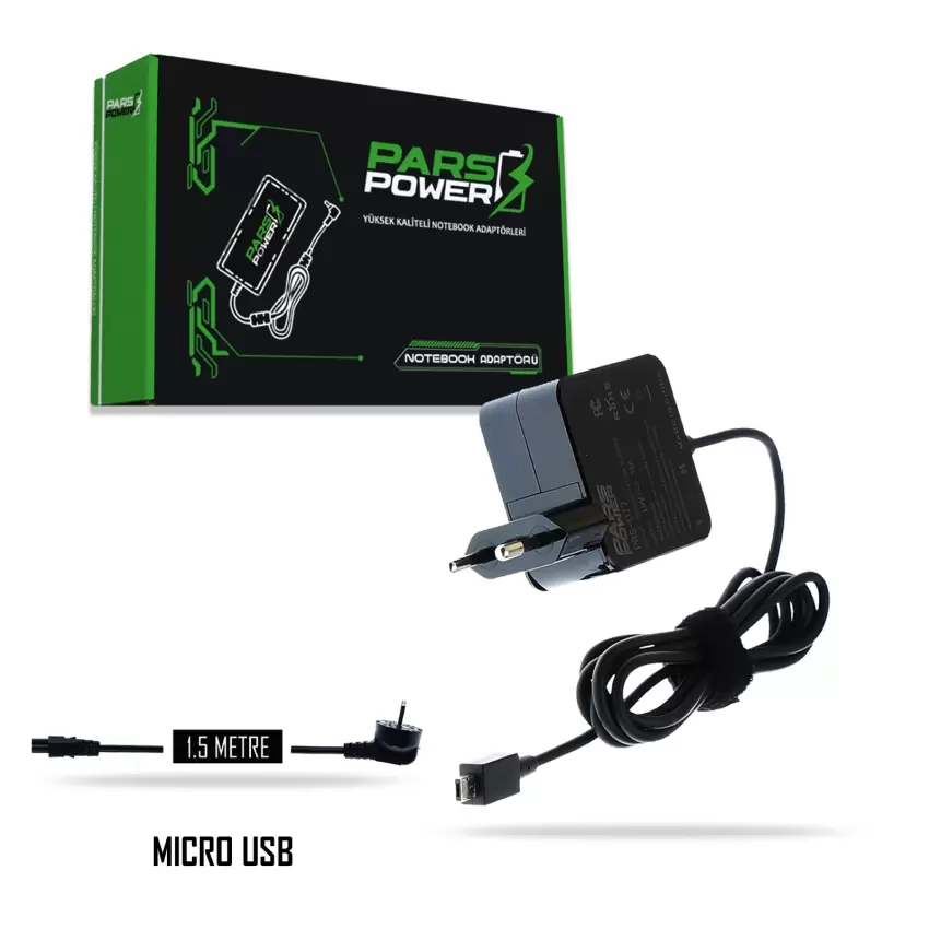Asus TP200S, X205TA, X206HA Adaptör Şarj Aleti-Cihazı (Pars Power)