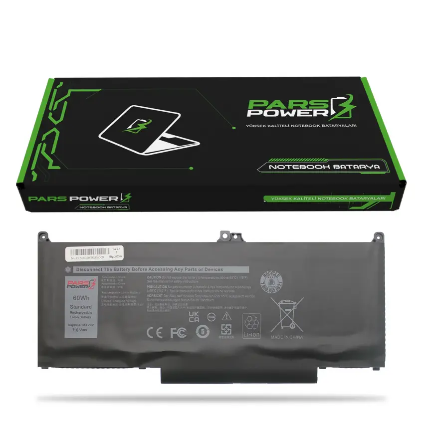 Dell Latitude 5300 E5300 Batarya - Pil (Pars Power)