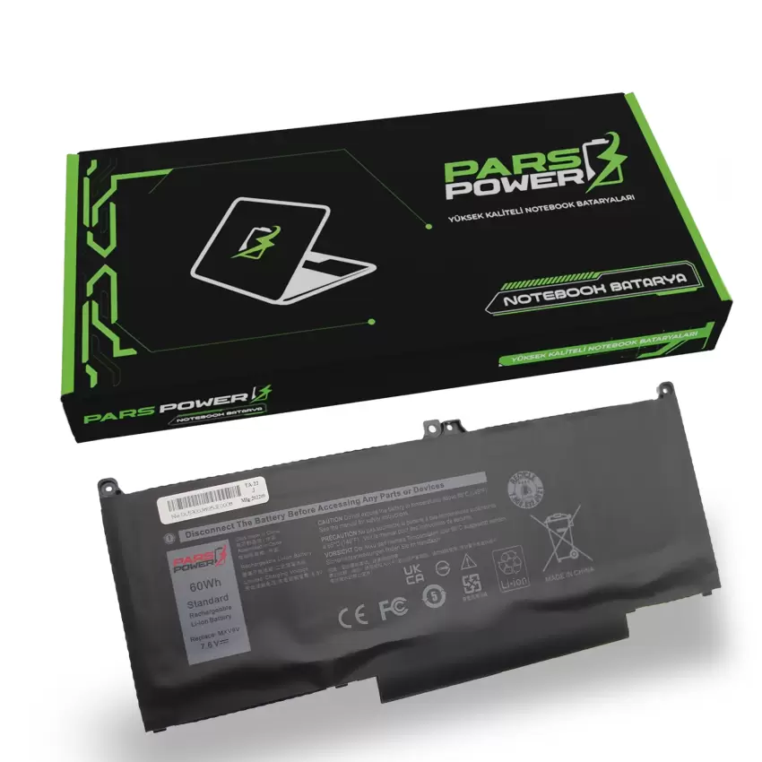 Dell Latitude 7400 E7400 Batarya - Pil (Pars Power)