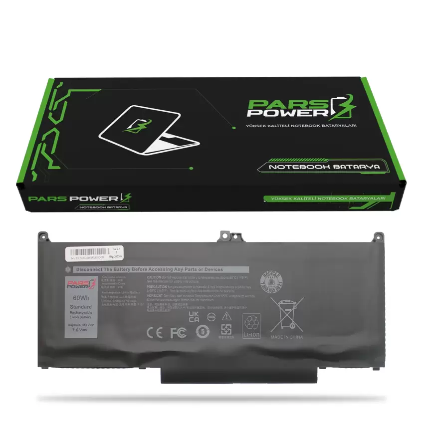 Dell Latitude 7400 E7400 Batarya - Pil (Pars Power)