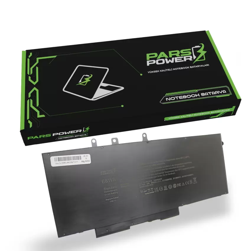 Dell Latitude E5495, P60F Batarya - Pil (Pars Power)