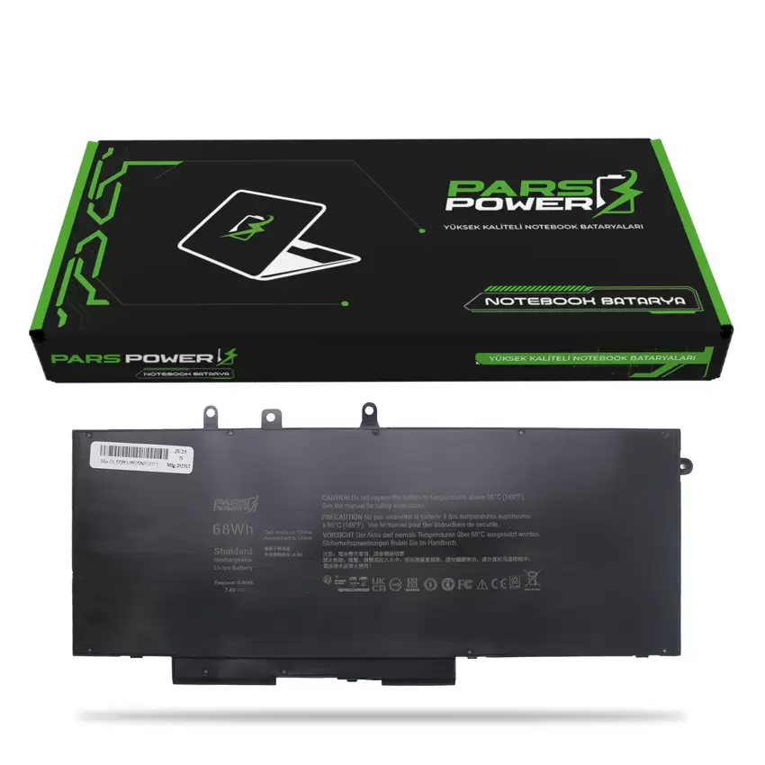 Dell Latitude E5495, P60F Batarya - Pil (Pars Power)