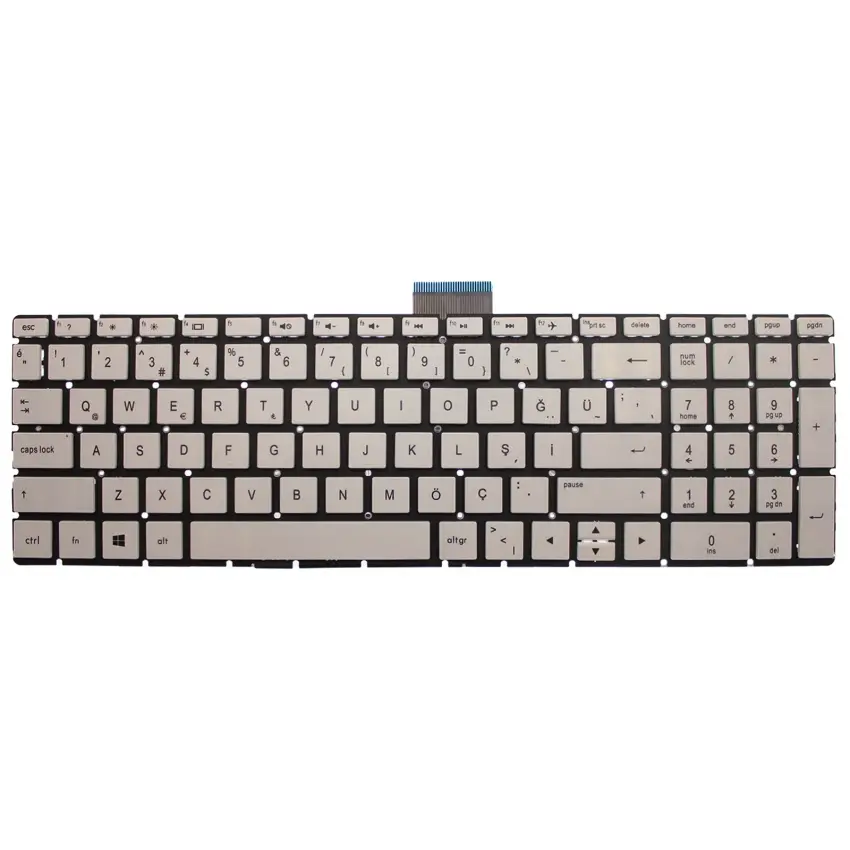 HP 15s-fq1002nt, 3L289EA 15s-eq1002nt 9YH95EA Notebook Klavye (Beyaz TR)