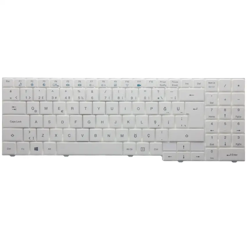 Casper Nirvana CMY.33210-4L35B, CMY.3632-BT35V-B Klavye (Beyaz TR)
