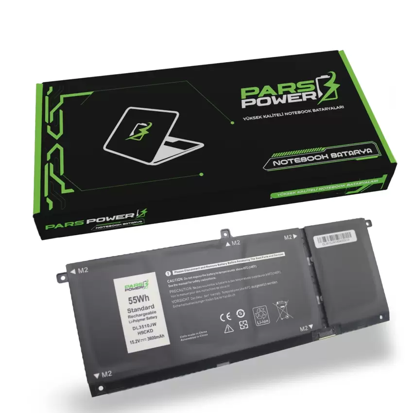 Dell Vostro 5502 N5104VN5502EMEA01_2105_U12 Batarya - Pil (Pars Power)