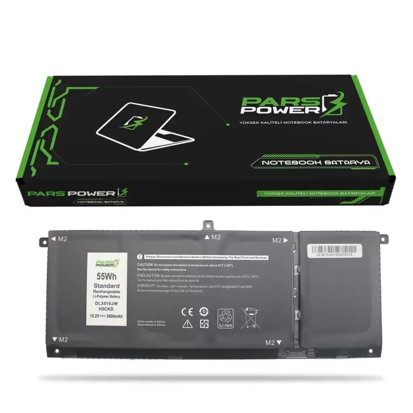 Dell Vostro 5502 N5104VN5502EMEA01_2105_U12 Batarya - Pil (Pars Power)