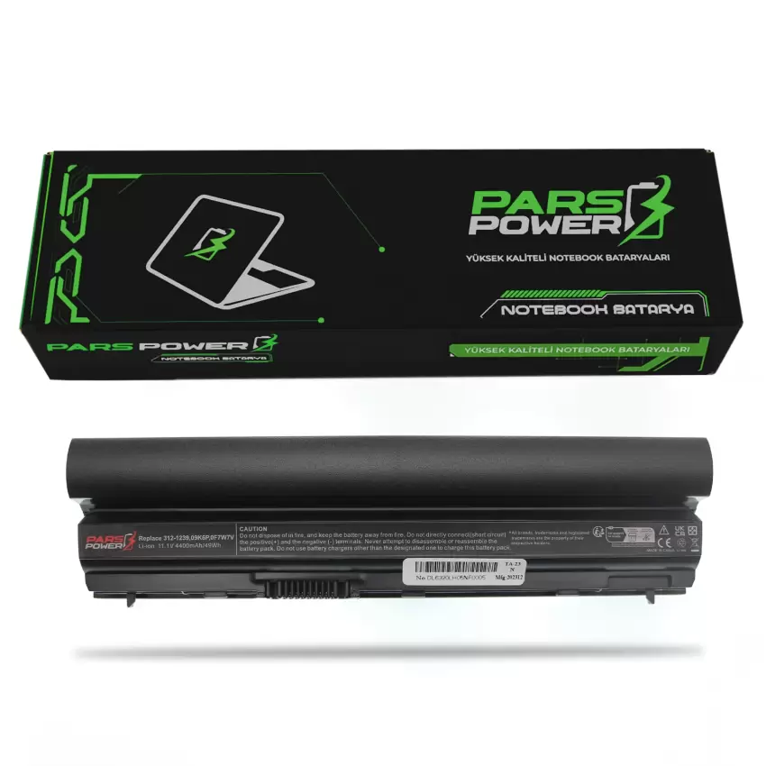 Dell Latitude 7M0N5, 823F9, 9GJJY Batarya - Pil (Pars Power)