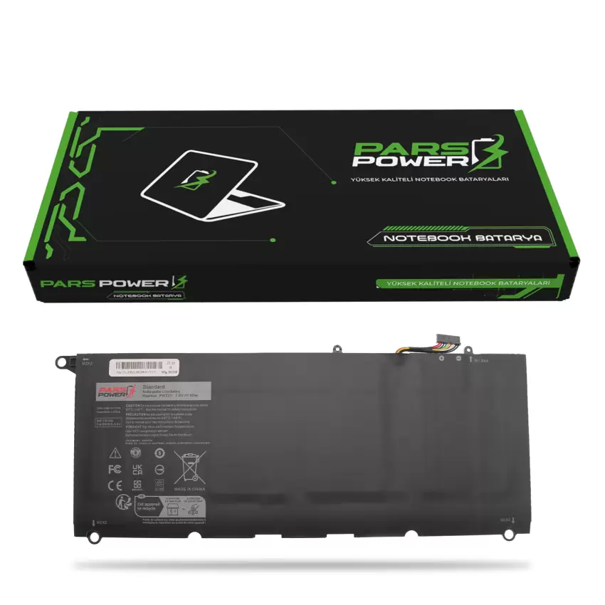 Dell XPS 13-9360 QTS50W1082N Batarya - Pil (Pars Power)