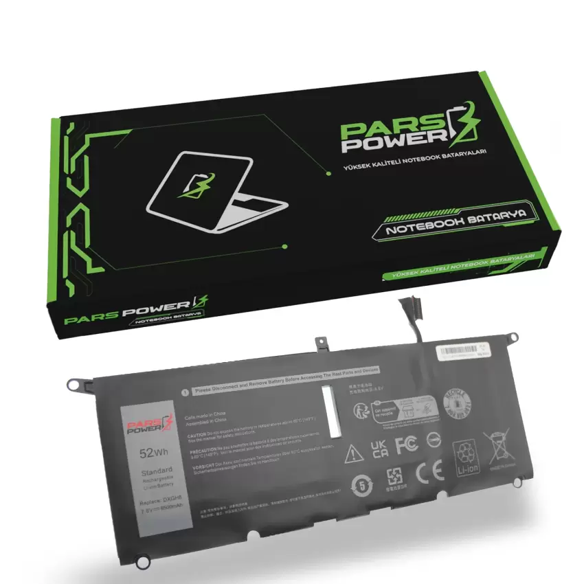 DELL HK6N5, 0HK6N5, OHK6N5 Uyumlu Batarya - Pil (Pars Power)