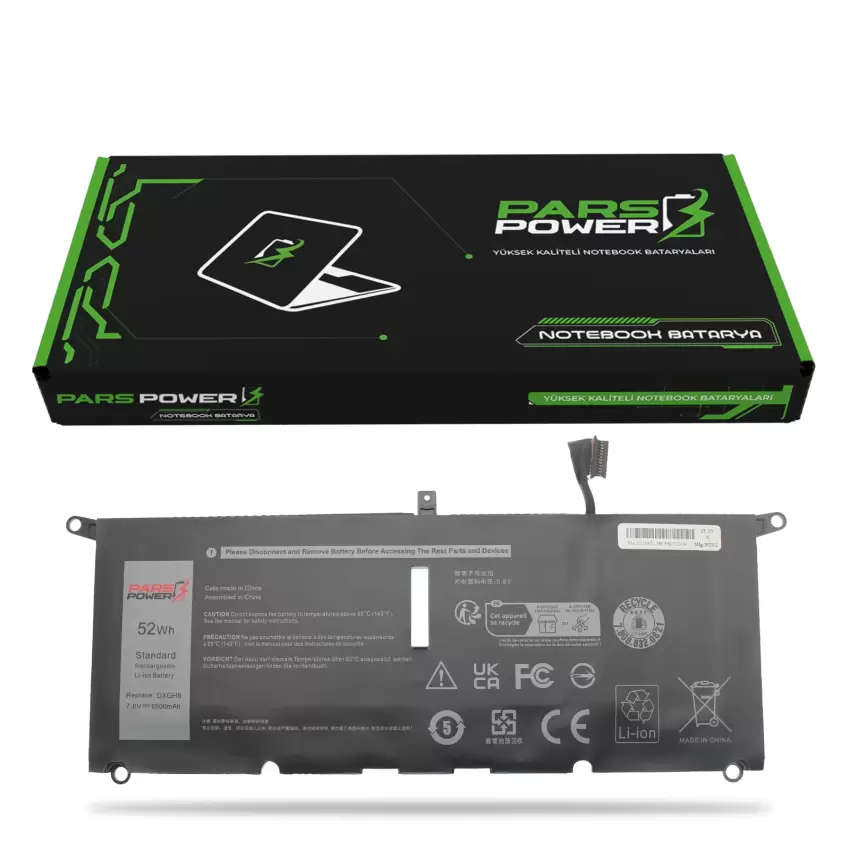 DELL HK6N5, 0HK6N5, OHK6N5 Uyumlu Batarya - Pil (Pars Power)