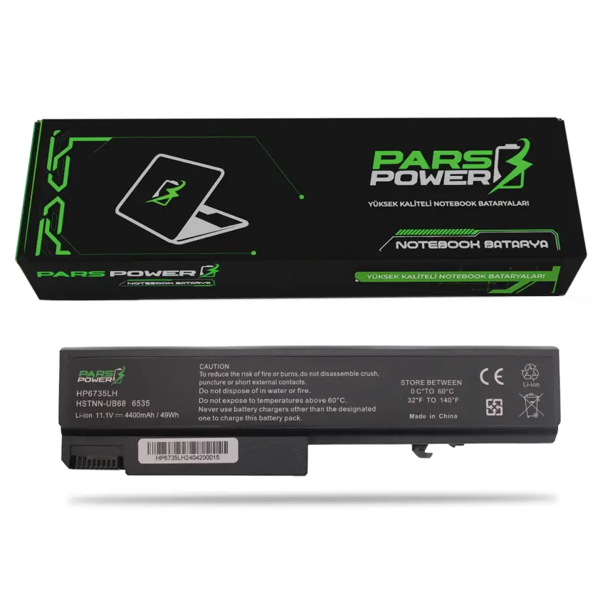 Hp ProBook 6550b WD774EA, WD770EA Notebook Batarya - Pil (Pars Power)