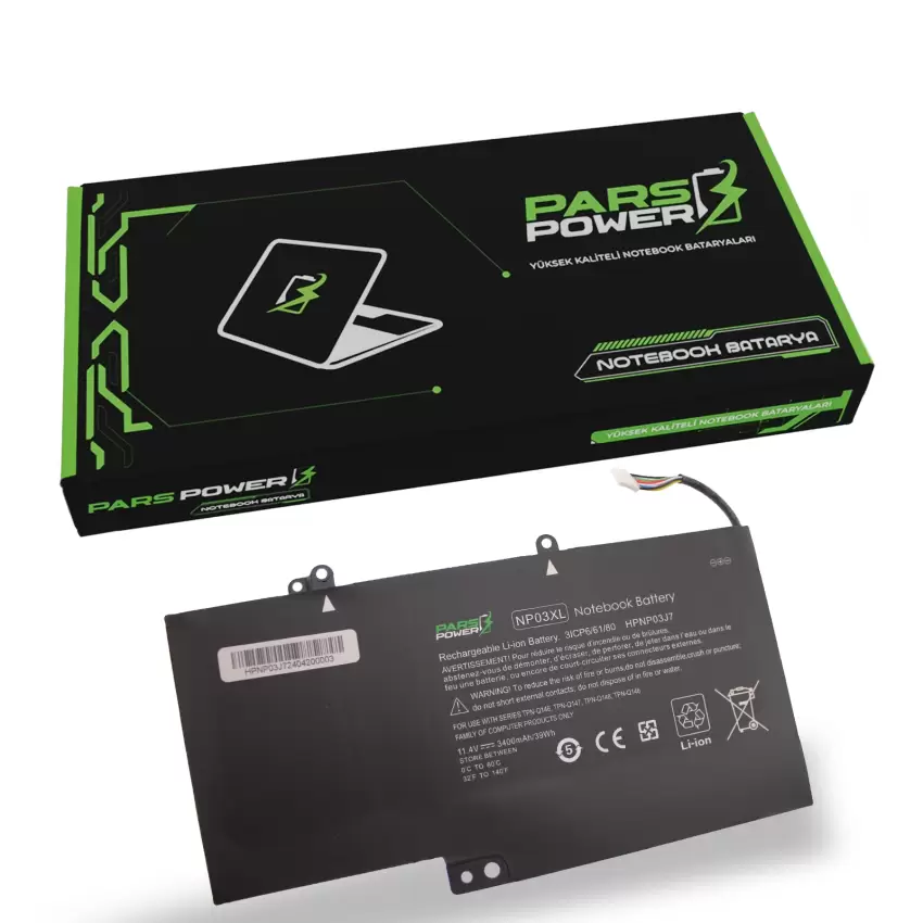 Hp NP03XL, NP03043XL-PR Notebook Batarya - Pil (Pars Power)