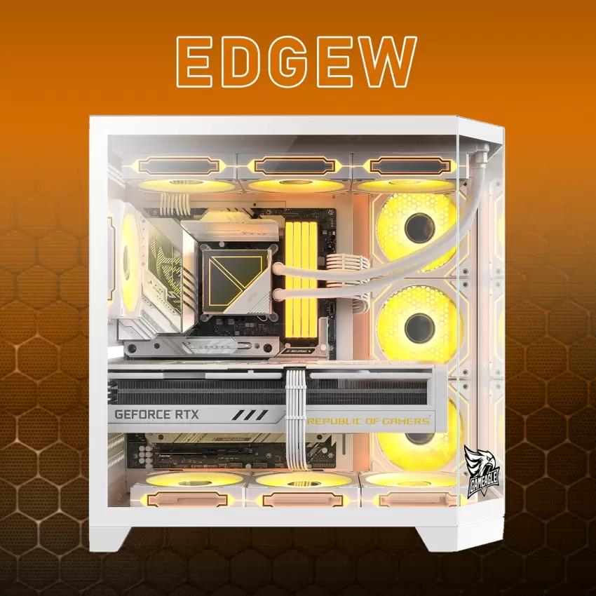 Gameagle Edge 7 Argb Fanlı Gamer Pc Kasası (Beyaz)