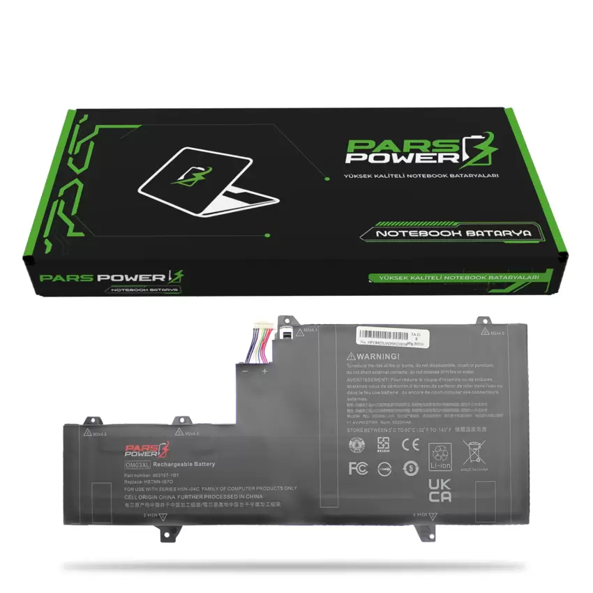HP EliteBook x360 OMO3XL, HSTNN-1B7O Batarya - Pil (Pars Power)