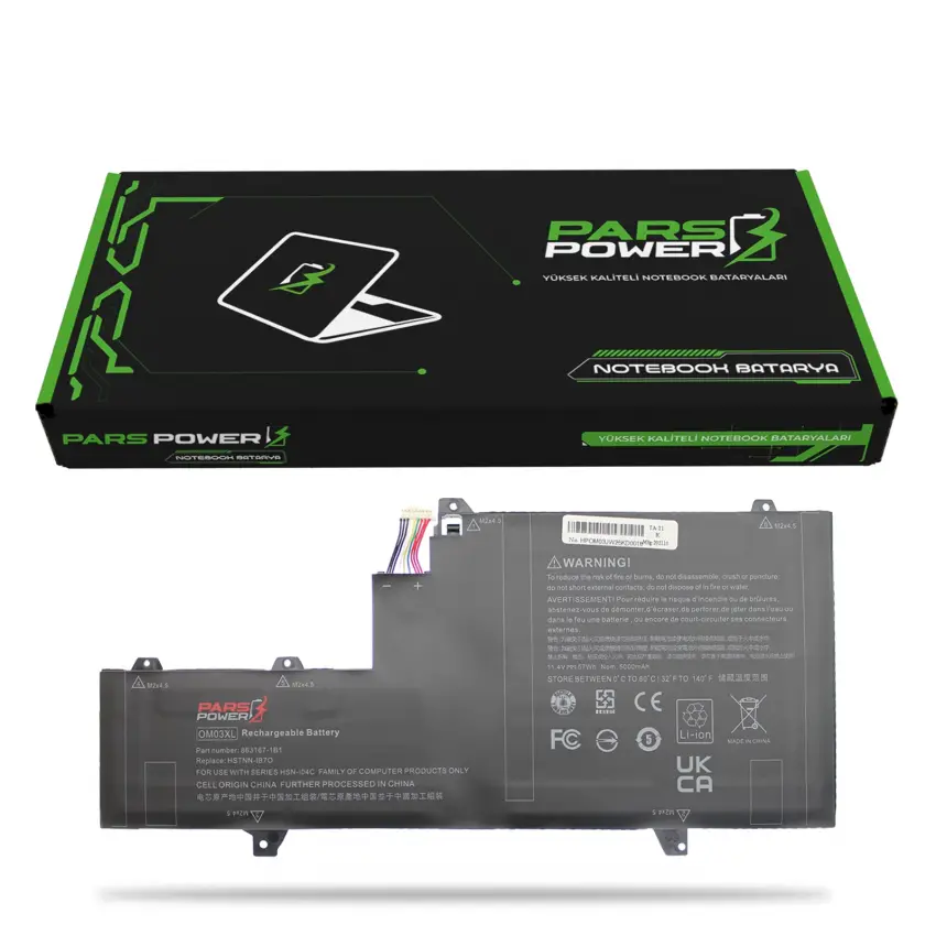 HP EliteBook x360 863167-171, 863280-855 Batarya - Pil (Pars Power)