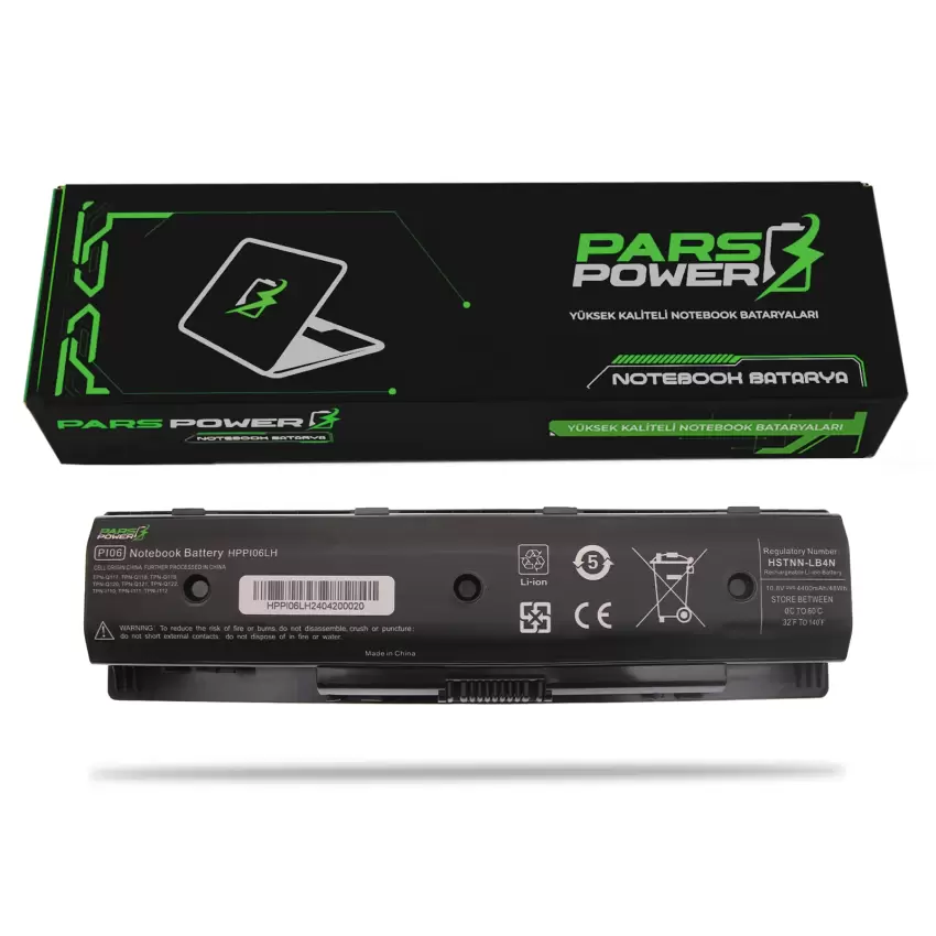 HP HSTNN-LB40, HSTNN-LB4N, HSTNN-LB4O Notebook Batarya - Pil (Pars Power)