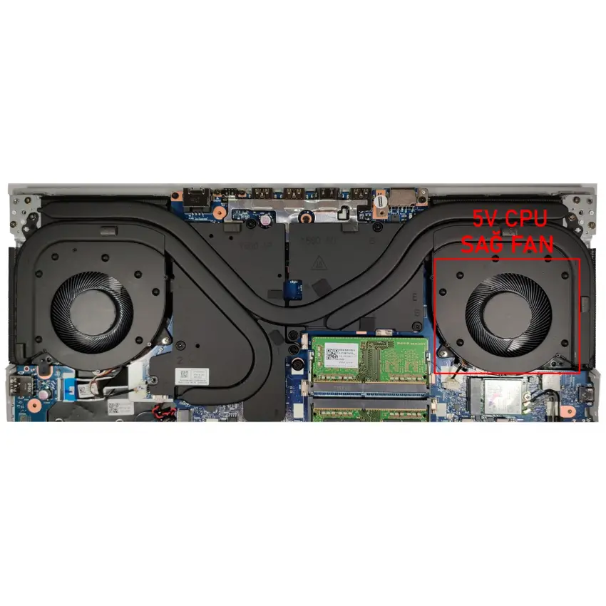 Lenovo Legion 5-15IMH05H Type 81Y6 CPU Fan - İşlemci Fanı