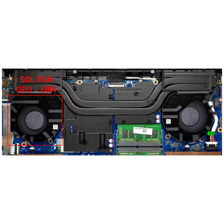 HP Victus 16-e0061nt (54S82ea) Vga-Gpu Fan - Ekran Kartı Fanı