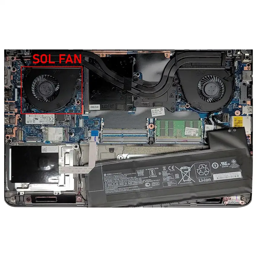 HP ZBook 15 G4, 15-G4 Gpu-Vga Fan - Ekran Kartı Fanı