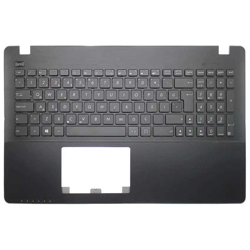 Asus R510J, R510L, R510V, R510W Notebook Klavye Kasalı (Siyah TR)