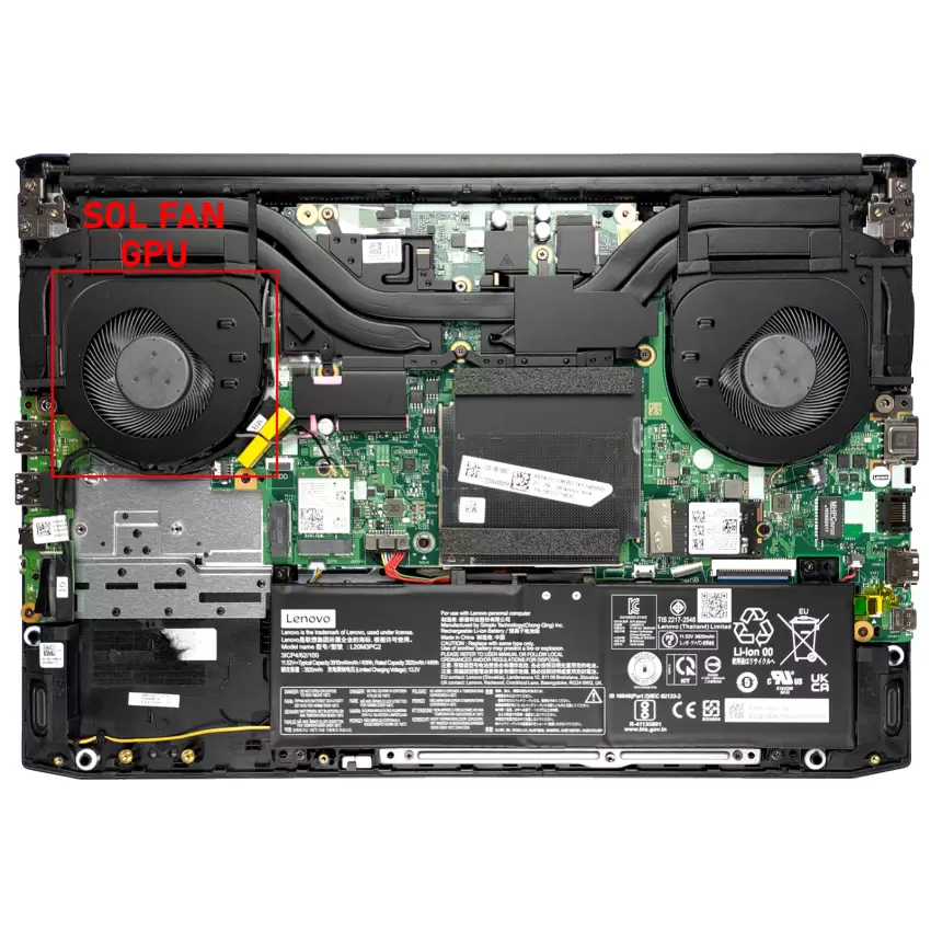 Lenovo Ideapad Gaming 3-15ACH6 Type 82K2 GPU-Vga Fan - Ekran Kartı Fanı