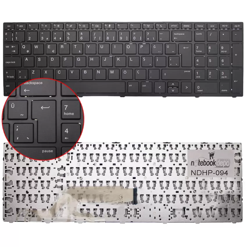 HP ProBook 650 G5 (7KP76ET) Notebook Klavye (Siyah TR)