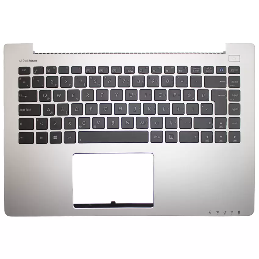 Asus X402C Notebook Klavye (Üst Kasa Siyah TR)