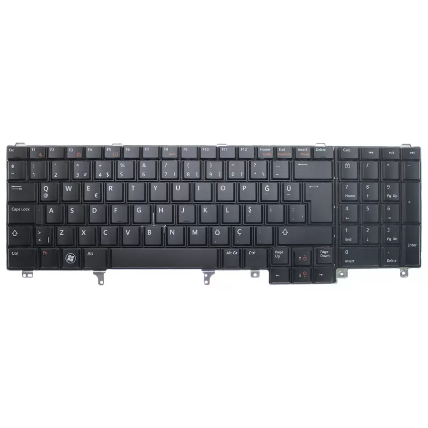 Dell Precision M4700 Notebook Klavye (Siyah TR)