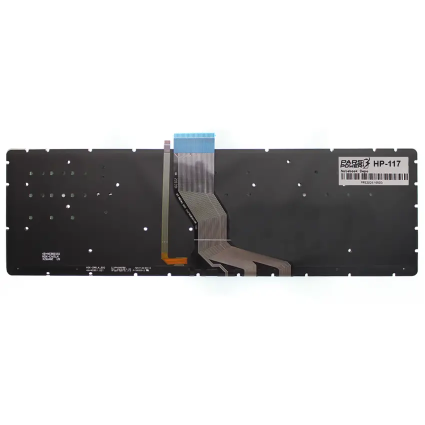 HP ENVY 17-n, 17-n000, 17-n000 (Touch) Notebook Klavyesi Işıklı (Siyah TR)