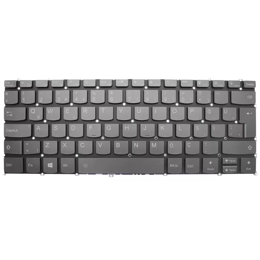Lenovo IdeaPad Flex 5-14IRU8 82Y0 Klavye Işıklı (Füme TR)