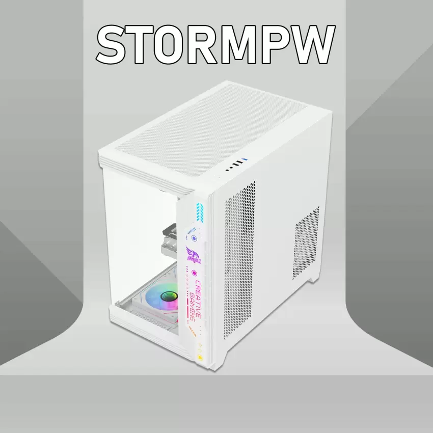 Gameagle Storm 7 Argb Fanlı Oyuncu Bilgisayar Kasası 850W 80+ Plus Bronz Powerlı (Beyaz)
