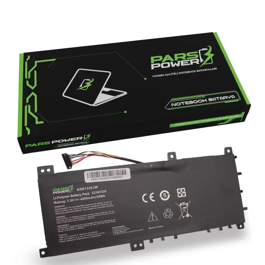 Asus VivoBook R453 Serisi R453LA R453LN Batarya - Pil (Pars Power)