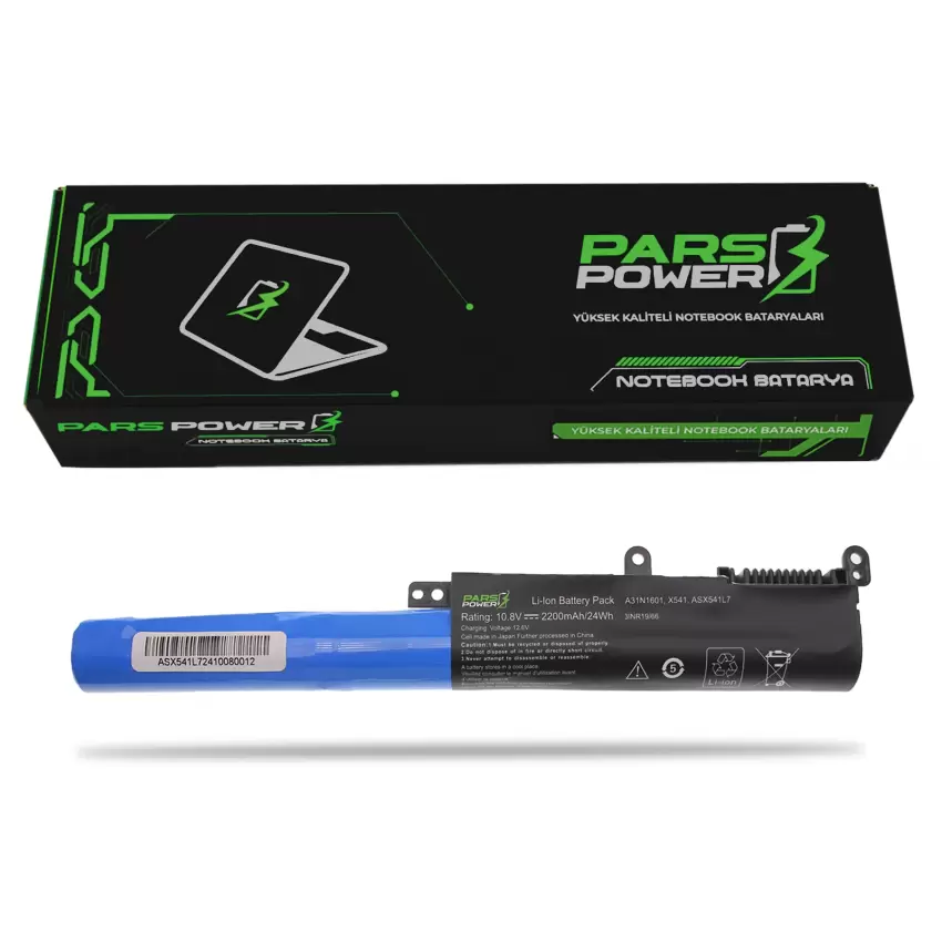 Asus K541UJ-GO319T, F541UV-XX738T Notebook Batarya - Pil (Pars Power)
