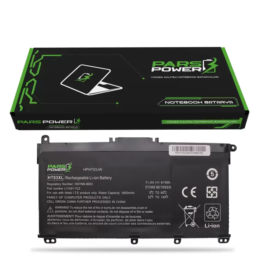 Hp 15s-fq2046nt (2N2Q9EA), 15s-fq2047nt (2N2W7EA) Batarya - Pil (Pars Power)