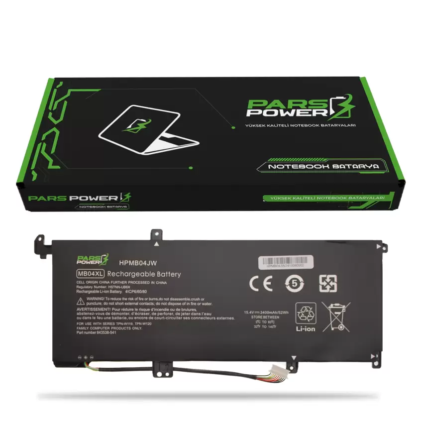 Hp Envy x360 15-aq100, 15-aq101ng Batarya - Pil (Pars Power)