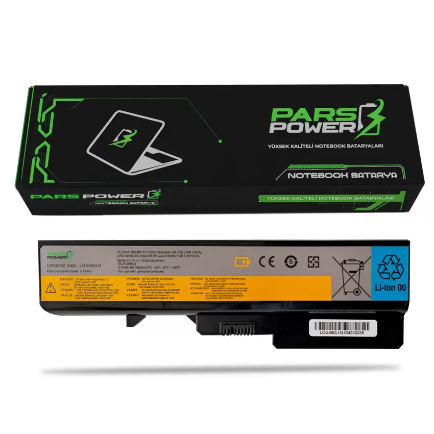 Lenovo ideaPad B570 59-325597, 59-335909 Notebook Batarya - Pil (Pars Power)