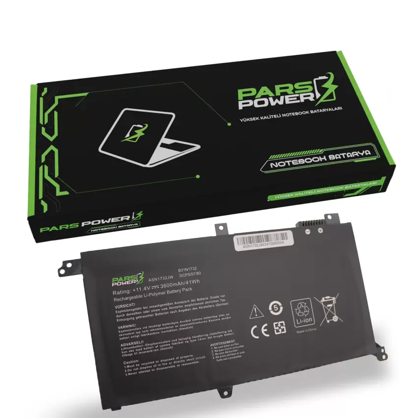 Asus VivoBook S14 S430, X430 Batarya - Pil (Pars Power)
