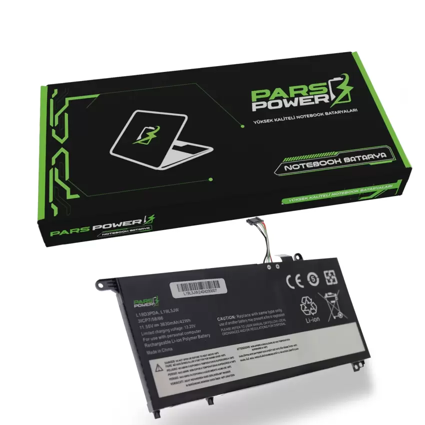 Lenovo ThinkBook 5B10Z21201, 5B10Z21202 Batarya - Pil (Pars Power)