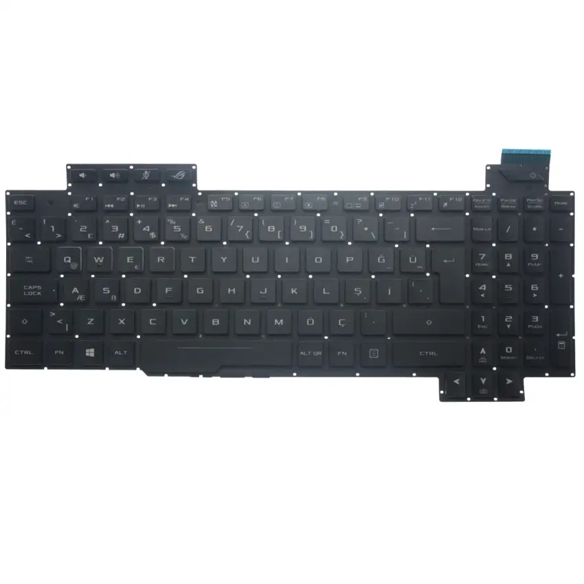 Asus Rog Strix GL703VM-BH71-CB Klavye Işıklı (Siyah TR)