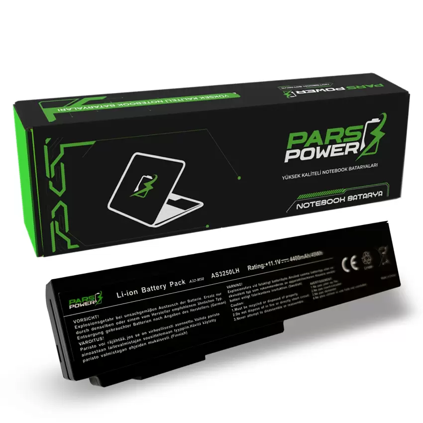 Asus X5MJG, X5MJH, X5MJL, X5MJN Notebook Batarya - Pil (Pars Power)